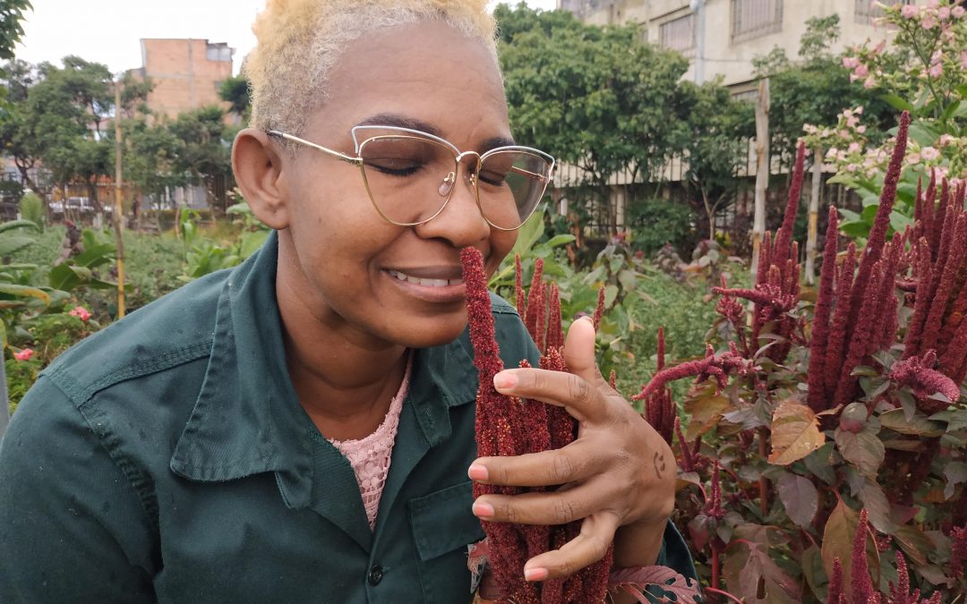 La bonaverense que se enamoró del amaranto en una huerta de Ciudad Bolívar